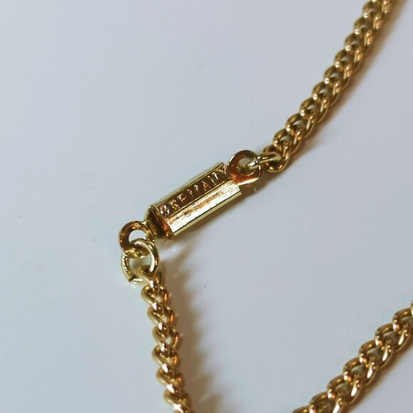 Vintage Miraculous Mary Blue Faceted Pendant With Gold-Tone Chain Necklace 19in - Picture 5 of 8